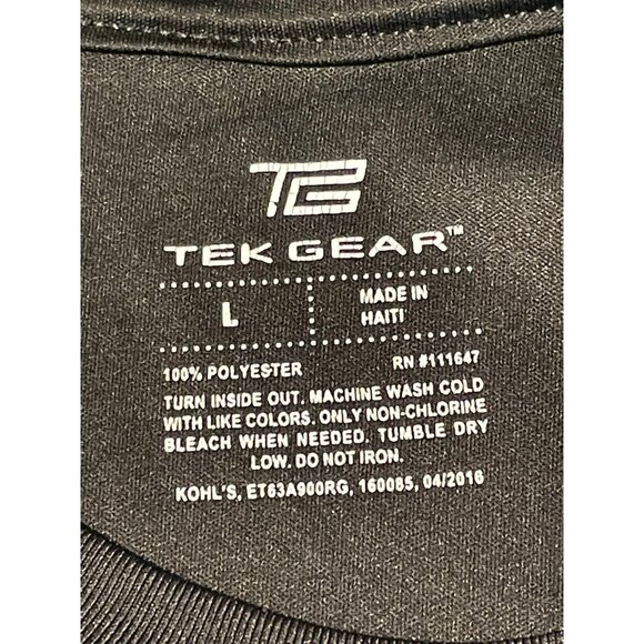 Tek Gear USA Soccer shirt mens large teens short sleeve Kohl's black - Picture 4 of 8